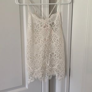 Victoria’s Secret white lace shirt/camisole